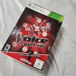 The Voice: I Want You (XBOX 360) Case, Microphone & Disc Free Fast Shipping